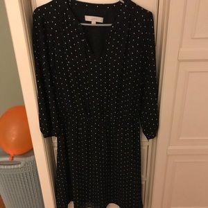 EUC loft tie front dress